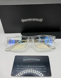 Chrome heart clear glasses
